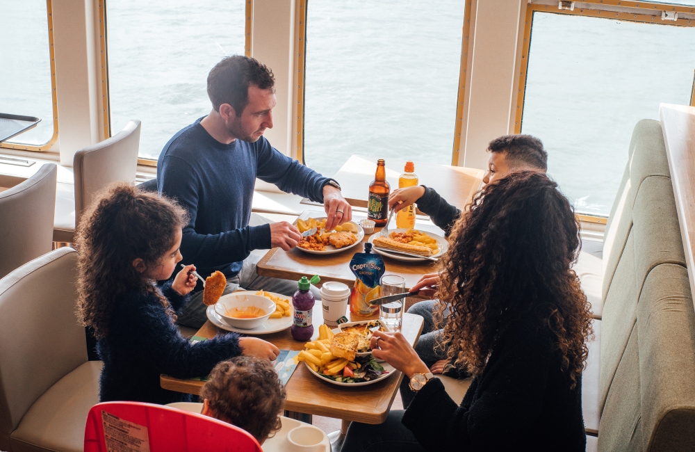 Food and drink on board the ferry