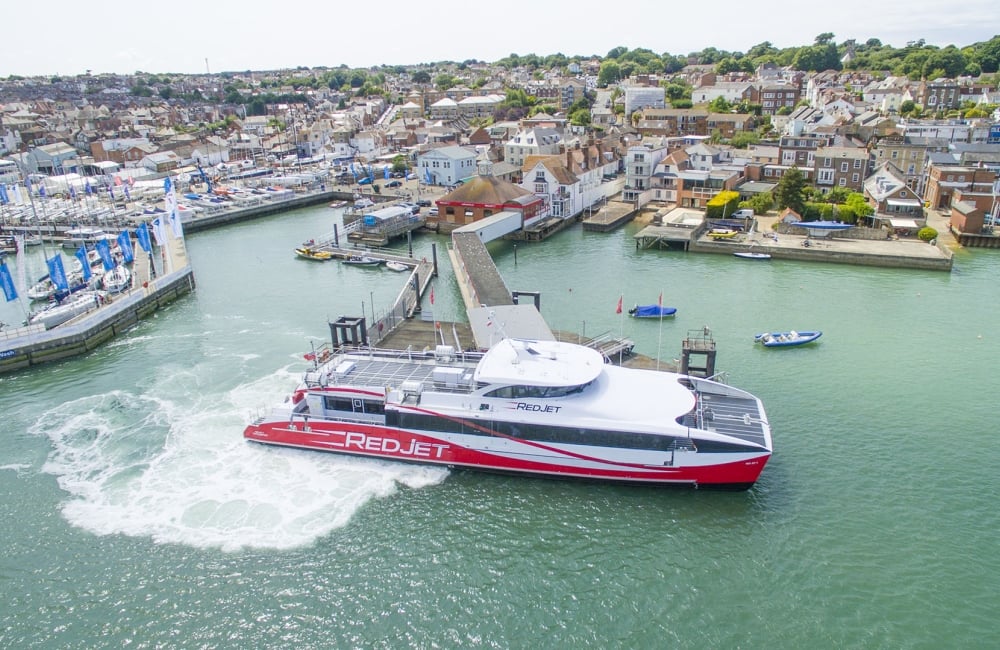 Aerial Image of the ferry