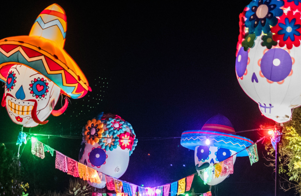 spooky skull shaped lanterns