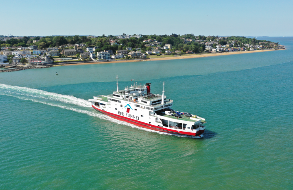 Ferry leaving East Cowes