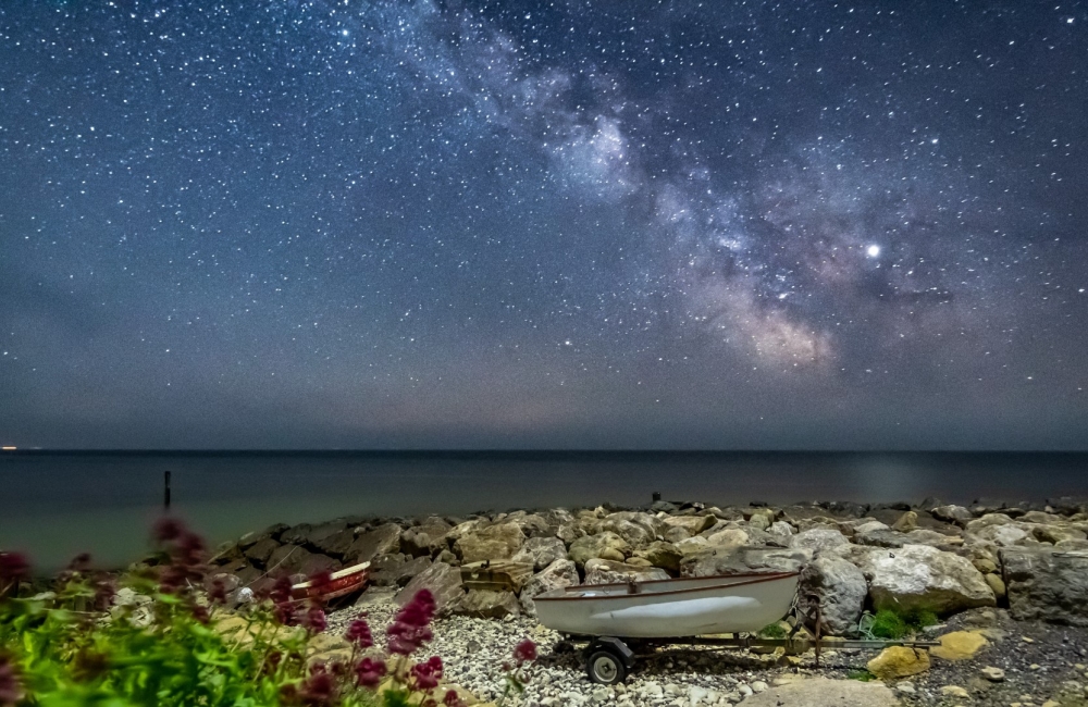 stars over castlehaven beach