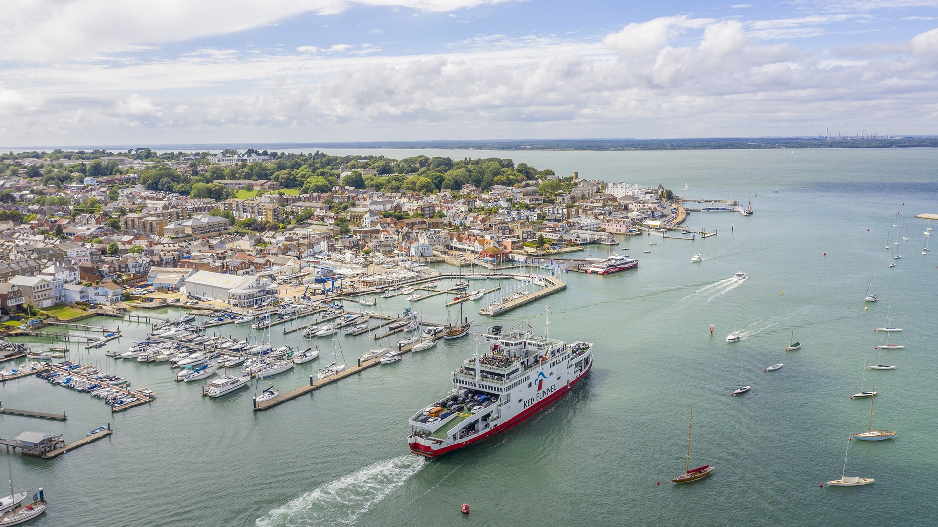 Aerial Image of the ferry 