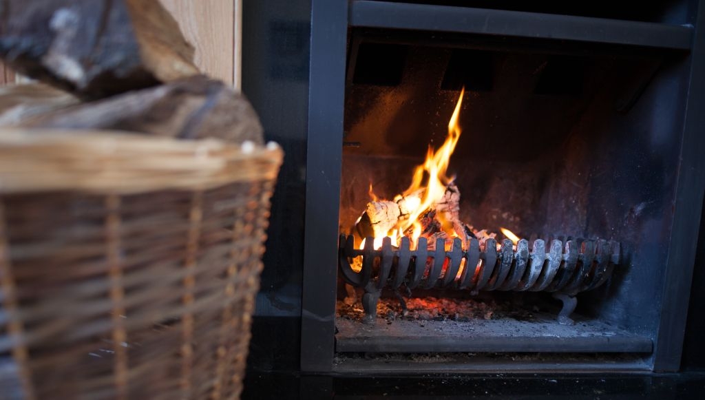 Sea View Cottage fireplace