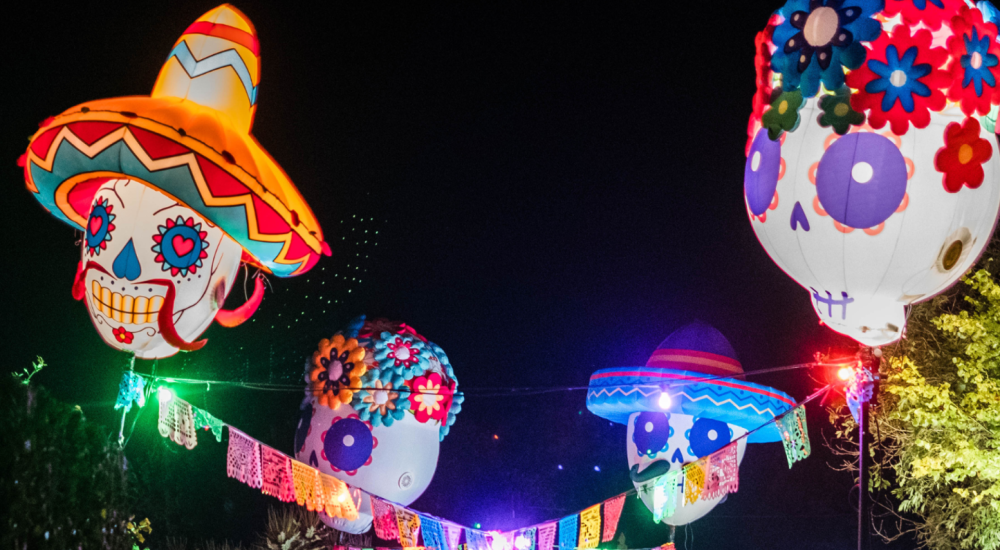 spooky skull shaped lanterns